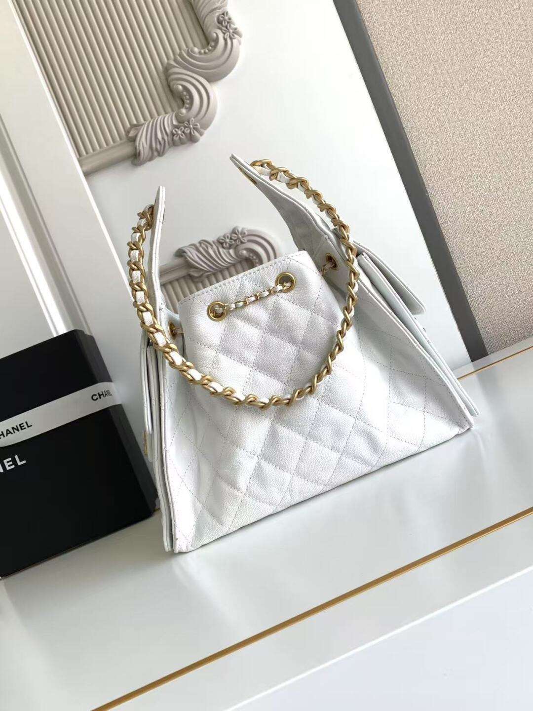 Bolsa Hobo Chanel 25 White