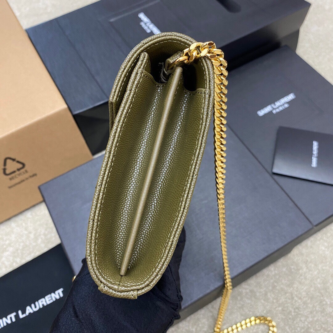 Saint Laurent Should Bag green