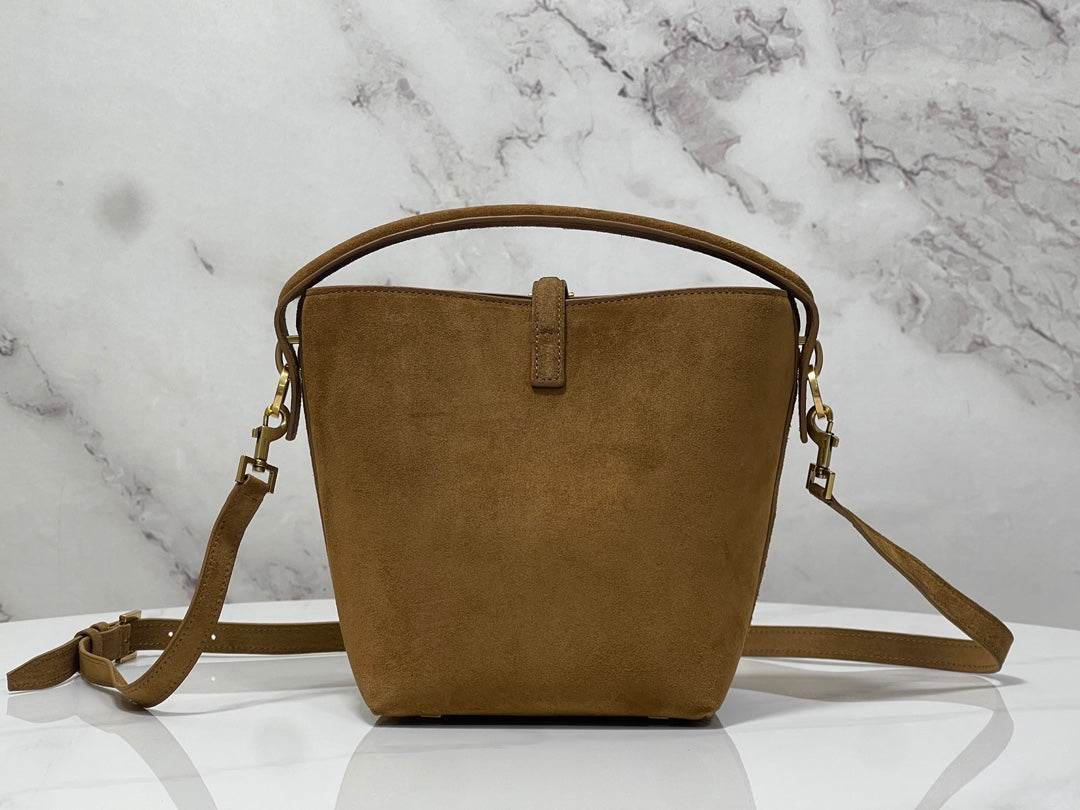 Bolsa Saint Laurent Le 37 Suede Brown