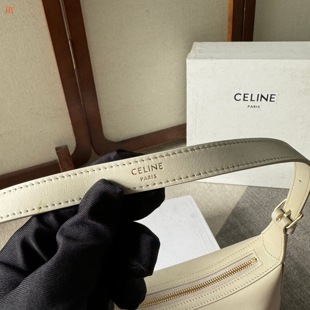 Celine Heloïse Cuir Triomphe Off White