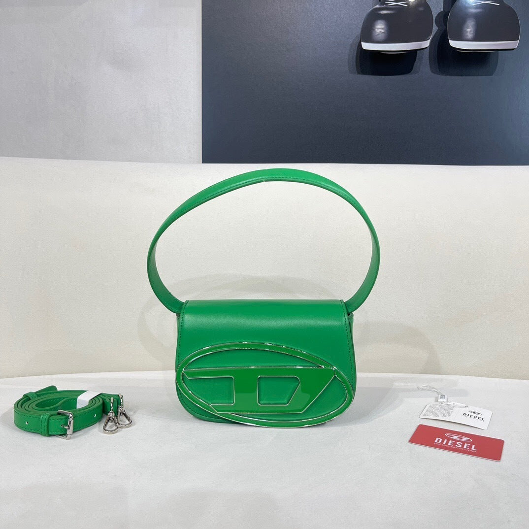 Diesel 1DR Shoulder Bag Nappa Leather green