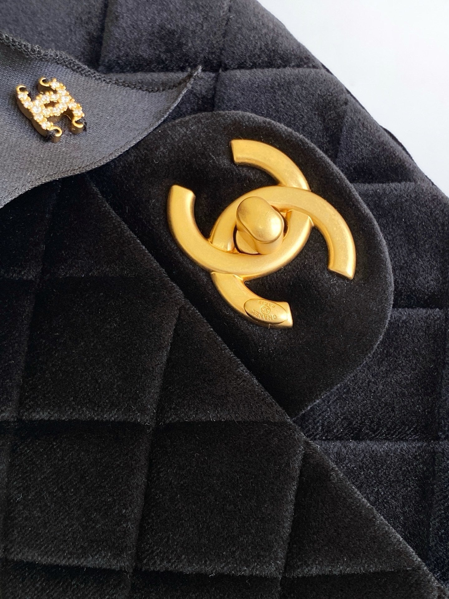 Mini Flap Bag Black Top Handle CHANEL