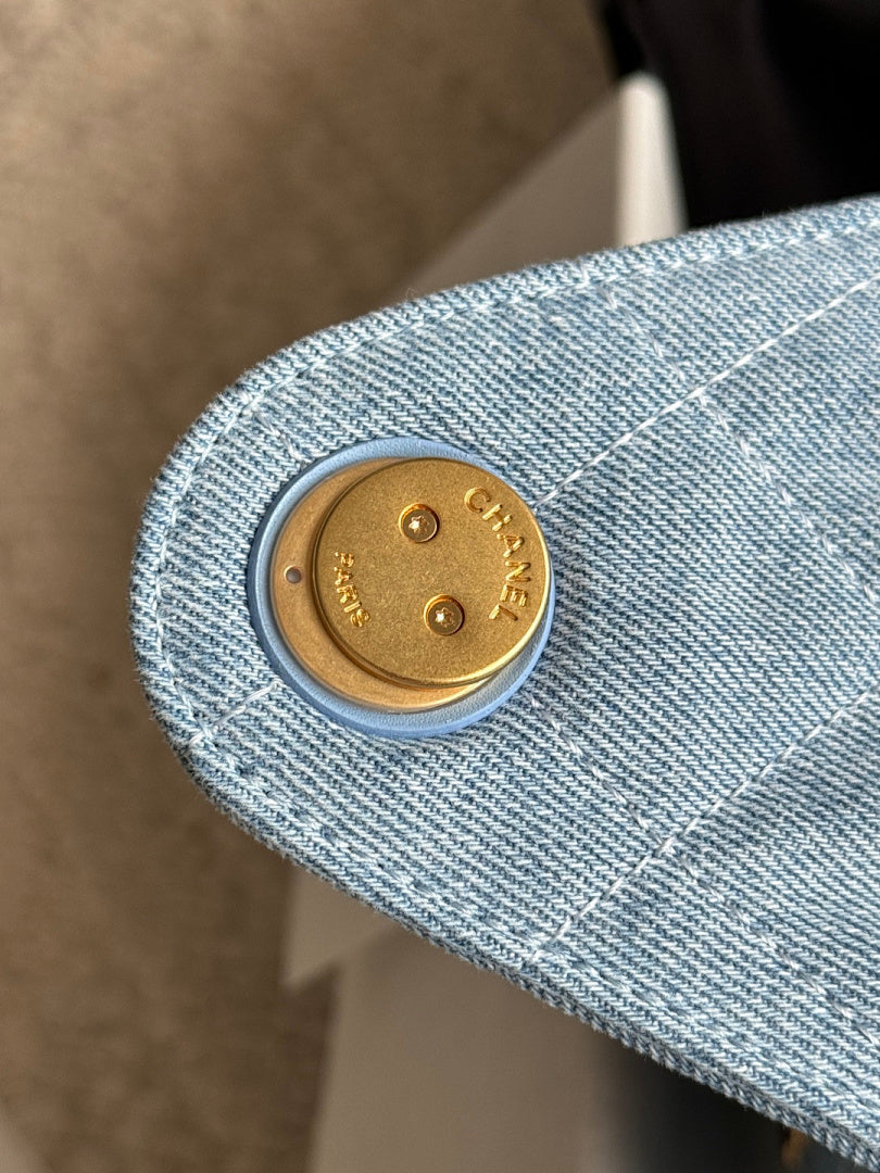 Bolsa Hobo Chanel 25 Denim