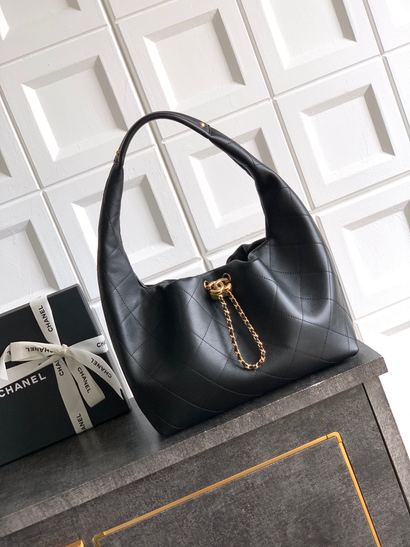 Chanel Hobo Bag Black