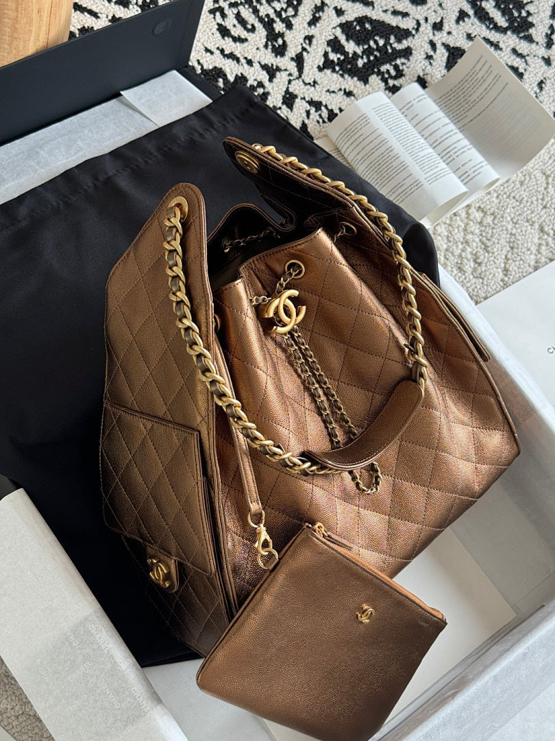 Bolsa CHANEL 25 Large Bronze