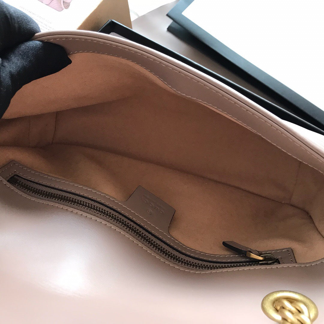 Gucci GG Marmont Small Matelasse Bag Nude