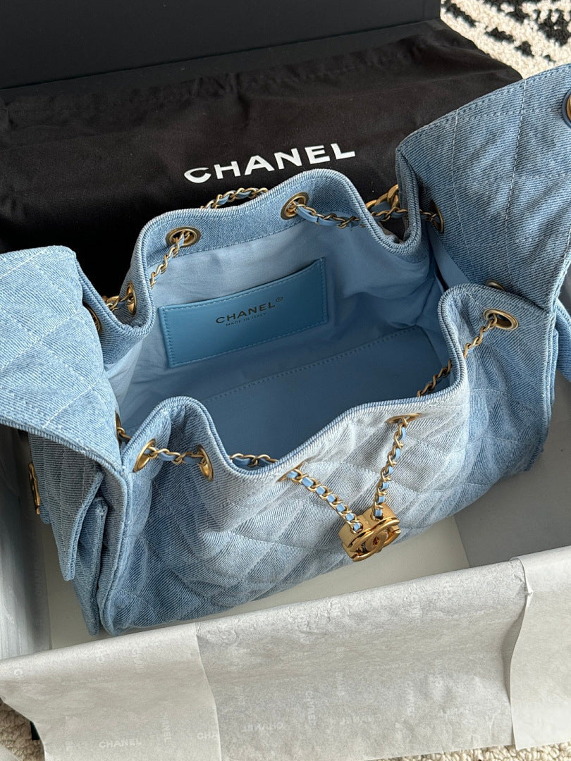 Bolsa Hobo Chanel 25 Denim