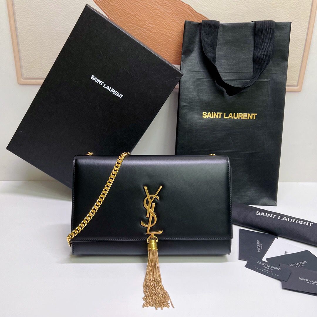 Bolsa Yves Saint Laurent Monogram Tassel Small
