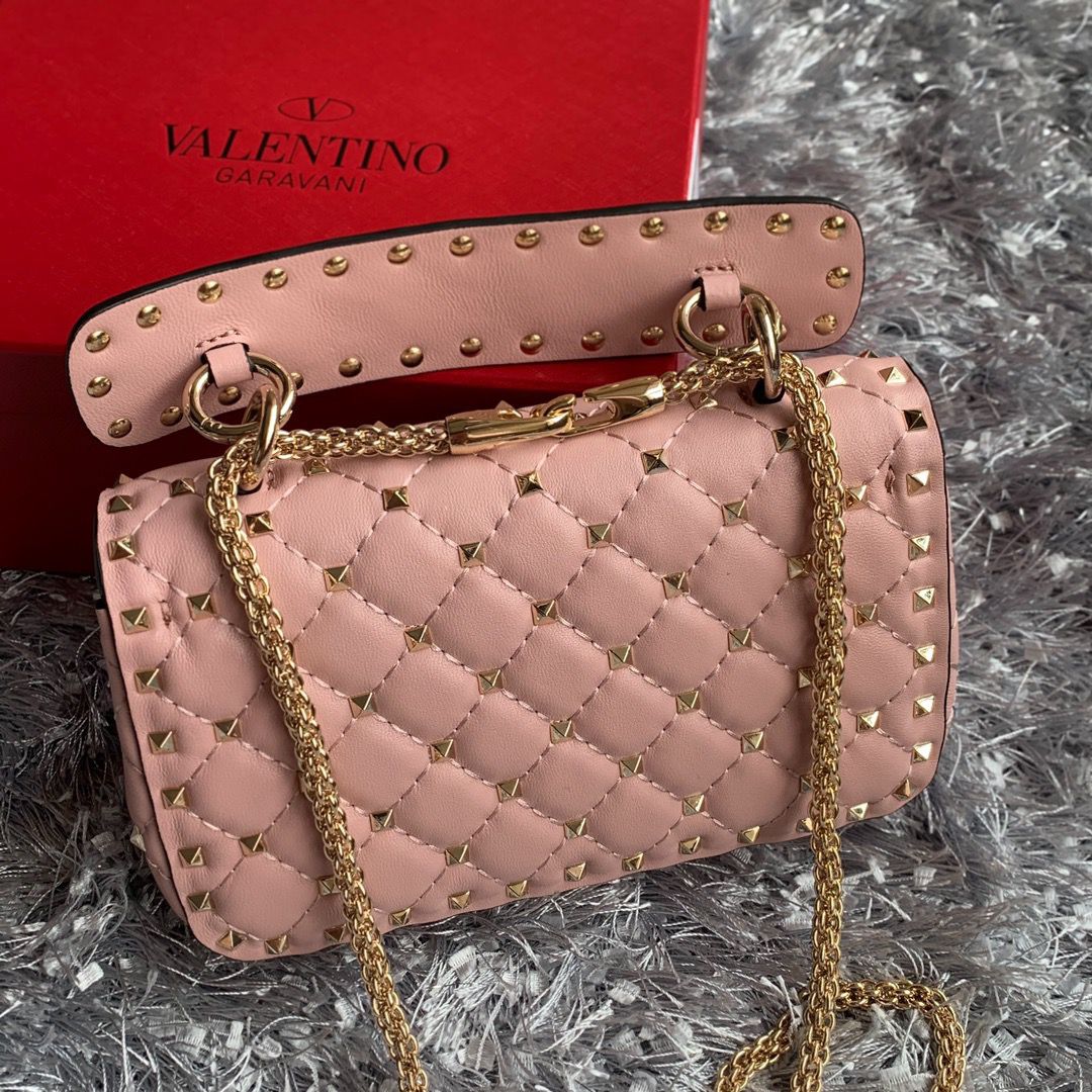 Valentino Garavani Bolsa matelassê Rose