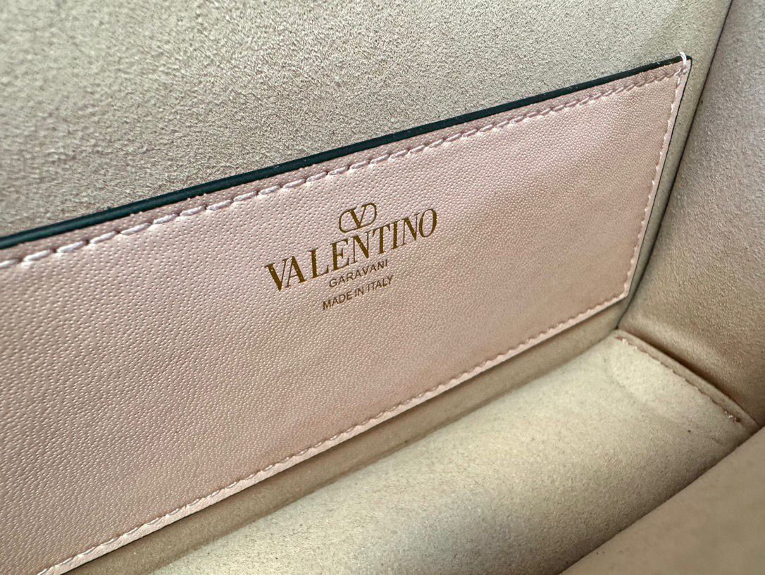 Valentino Garavani Locò Shoulder Bag With Rhinestones.