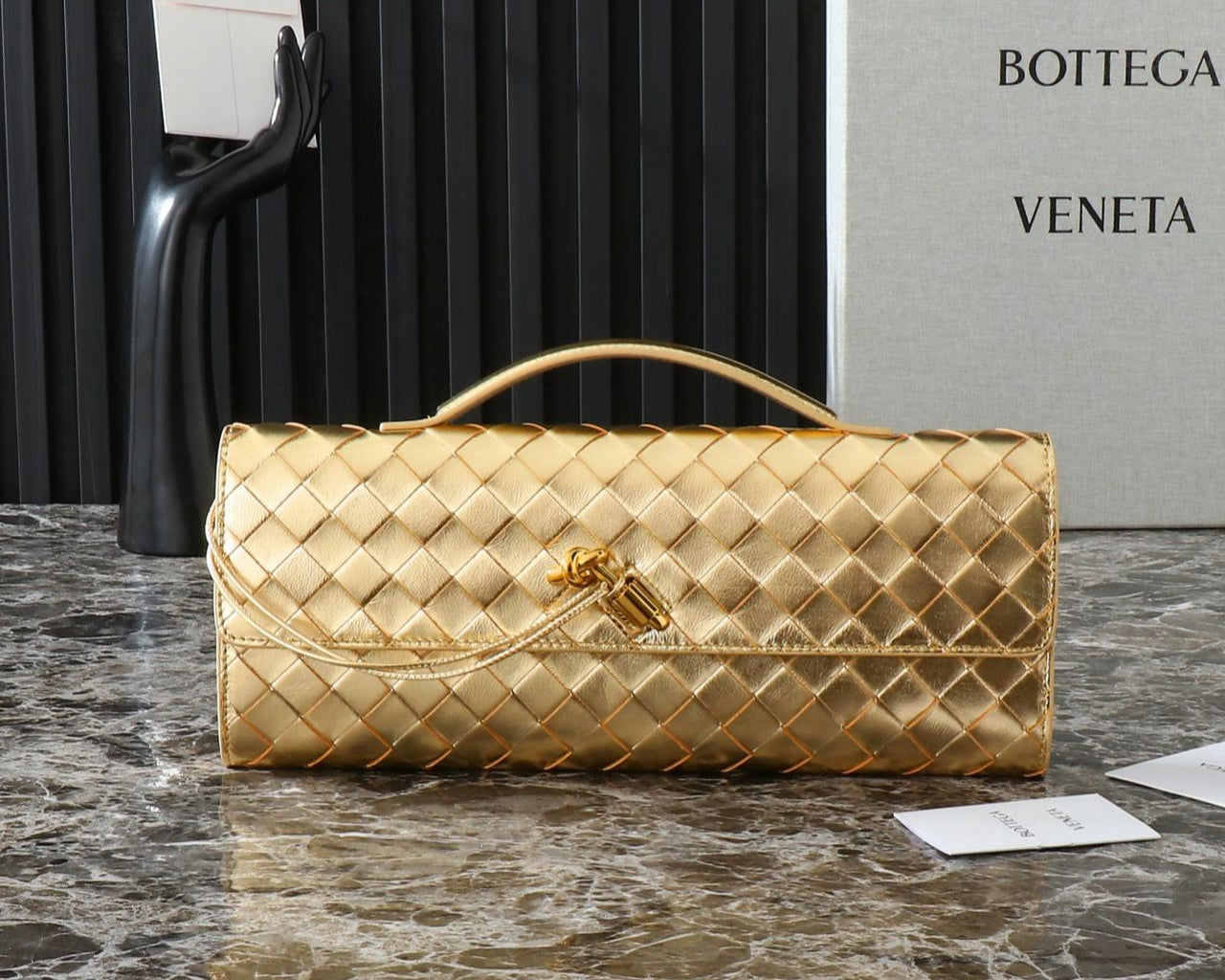Bolsa Clutch Andiamo Gold Bottega Veneta