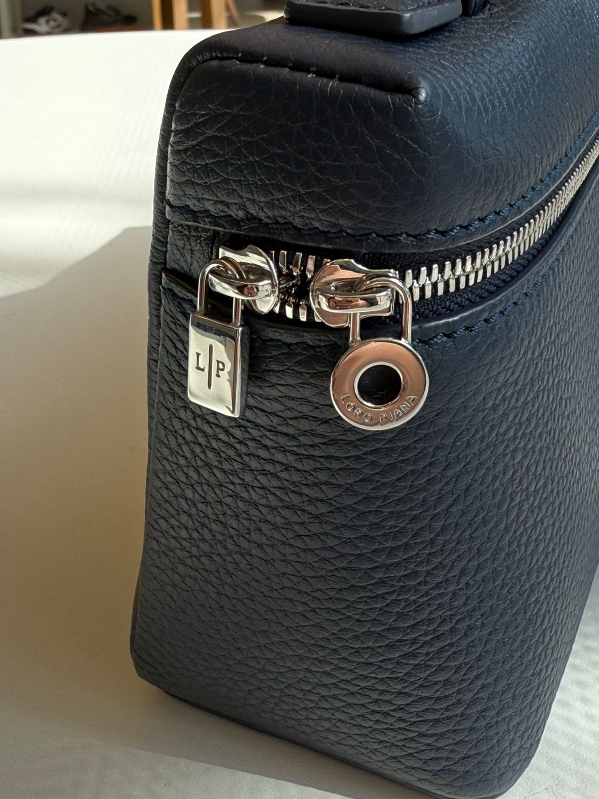 Loro Piana L19 Extra Pocket Pouch Blue