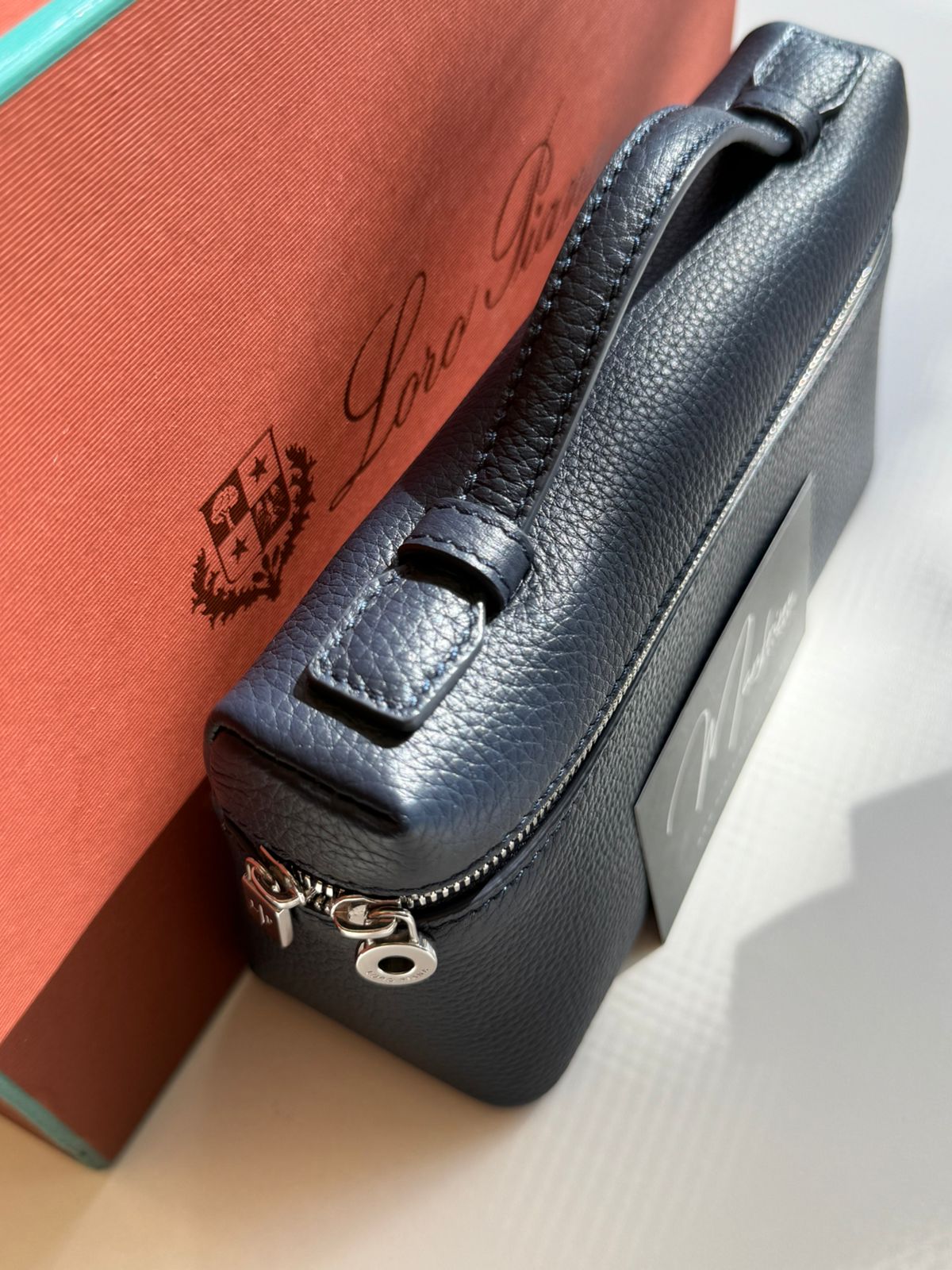 Loro Piana L19 Extra Pocket Pouch Blue