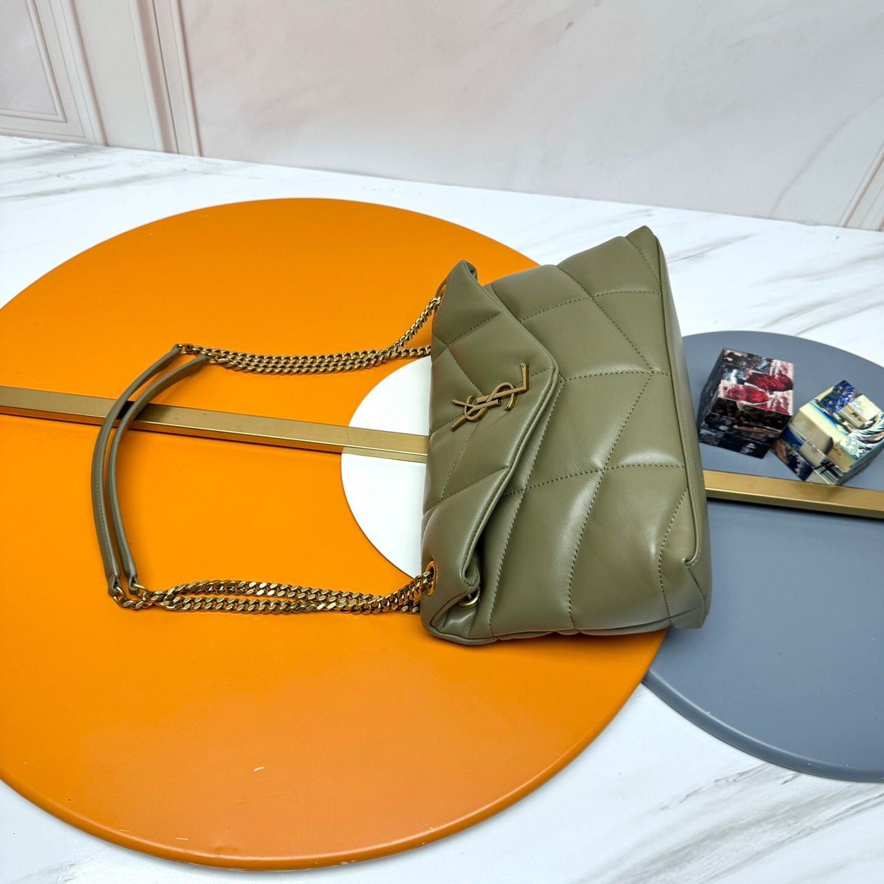 Yves Saint Laurent Medium Puffer in Nappa Leather