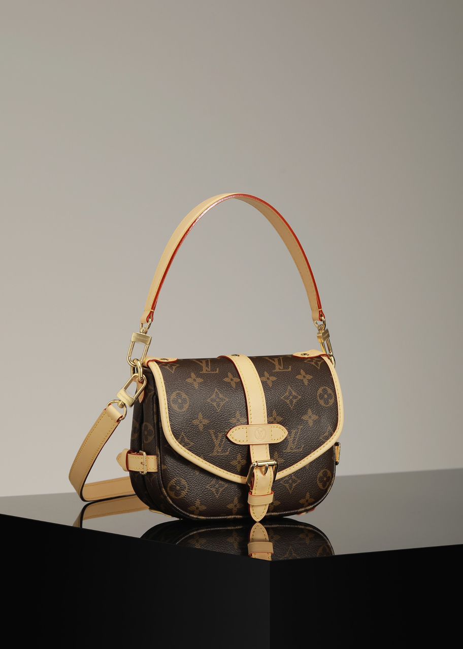 Bolsa Saumur BB Monogram Brown