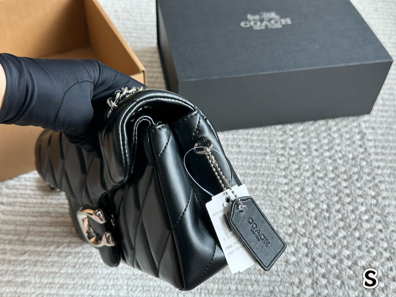 Coach Tabby Black Silver