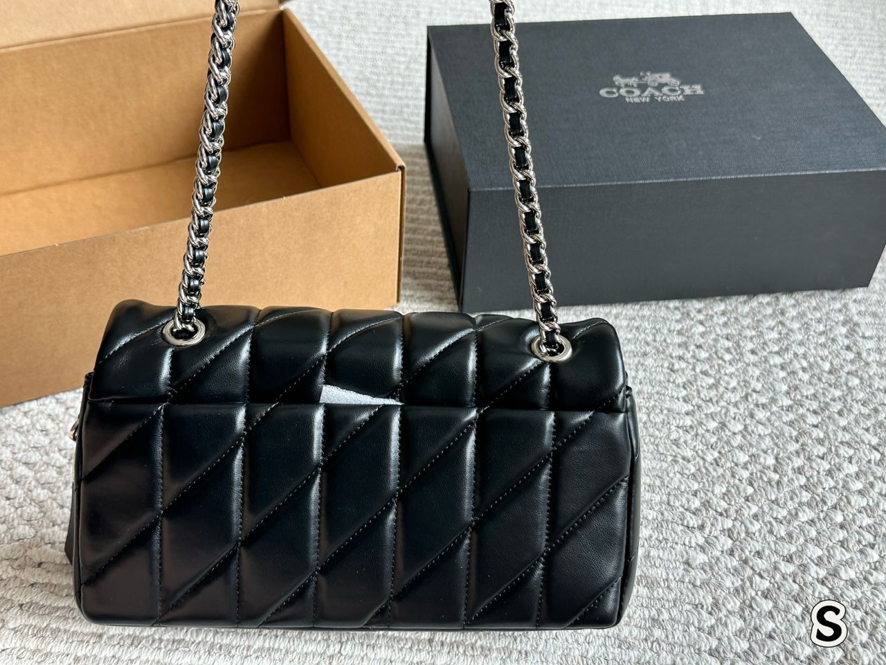 Coach Tabby Black Silver