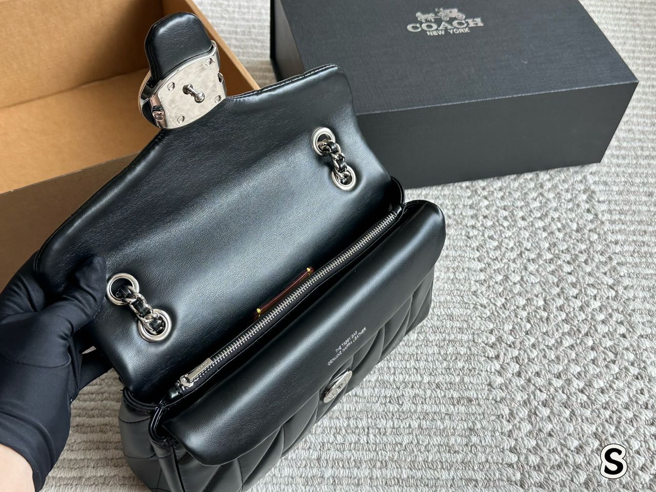 Coach Tabby Black Silver