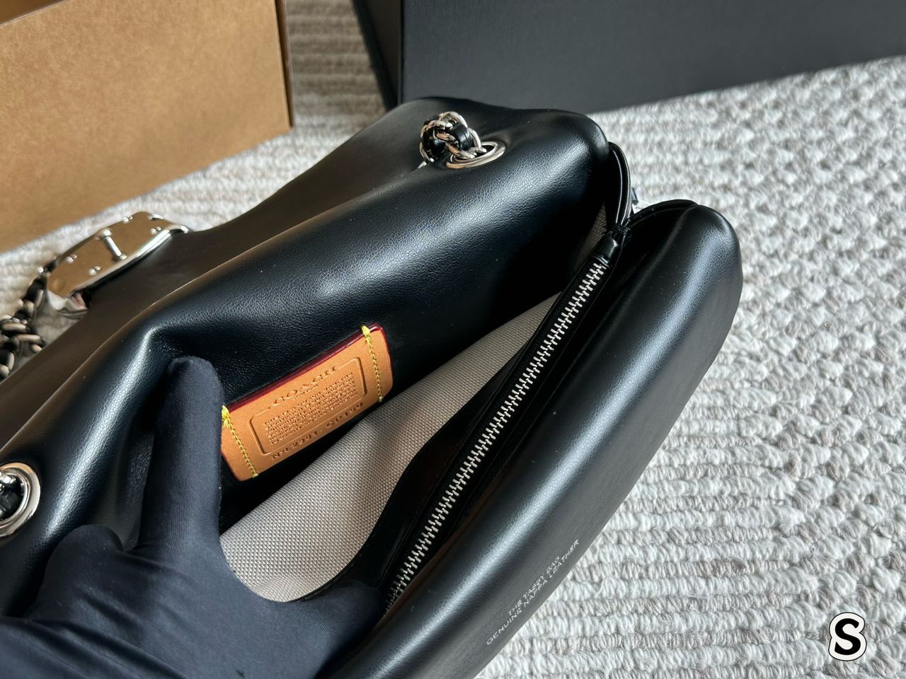 Coach Tabby Black Silver