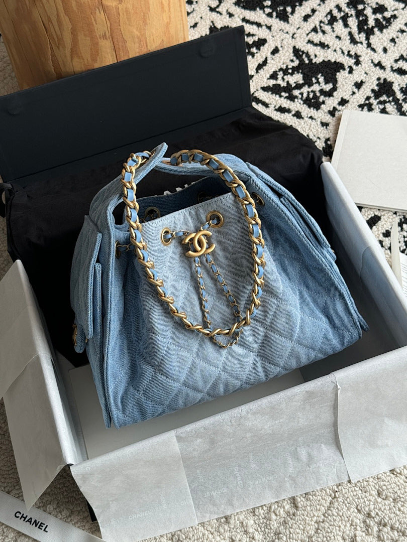 Bolsa Hobo Chanel 25 Denim