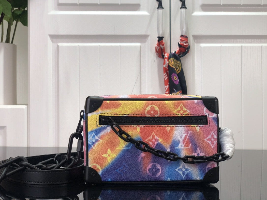 Lv Mini Soft Trunk Sunset Monogram Multicolor
