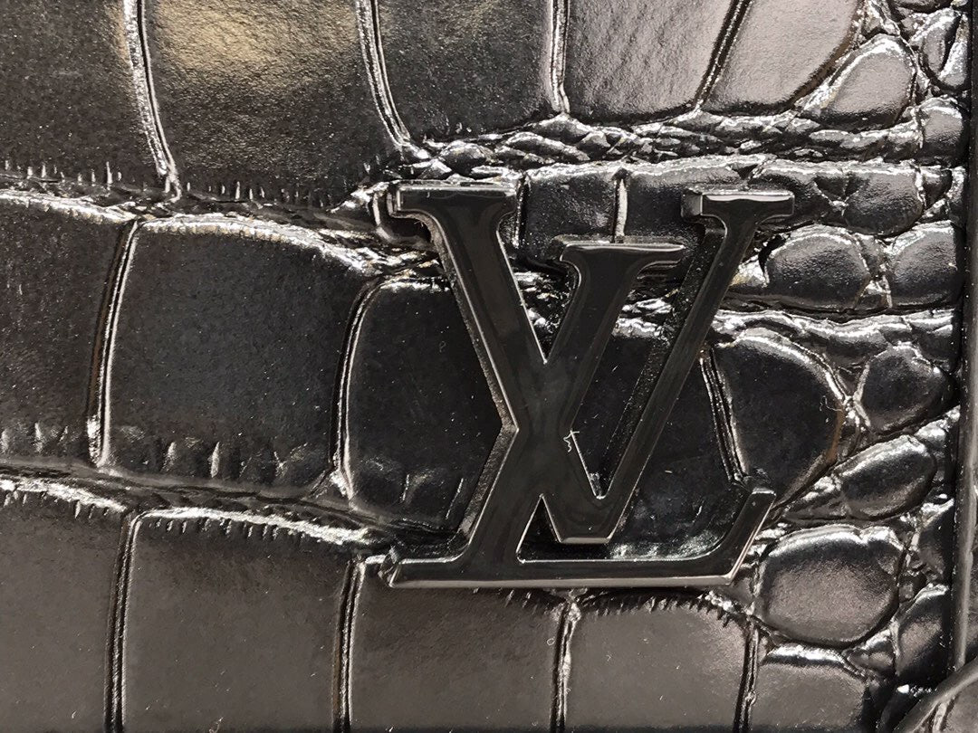 Lv Alligator Mini Soft Trunk Black