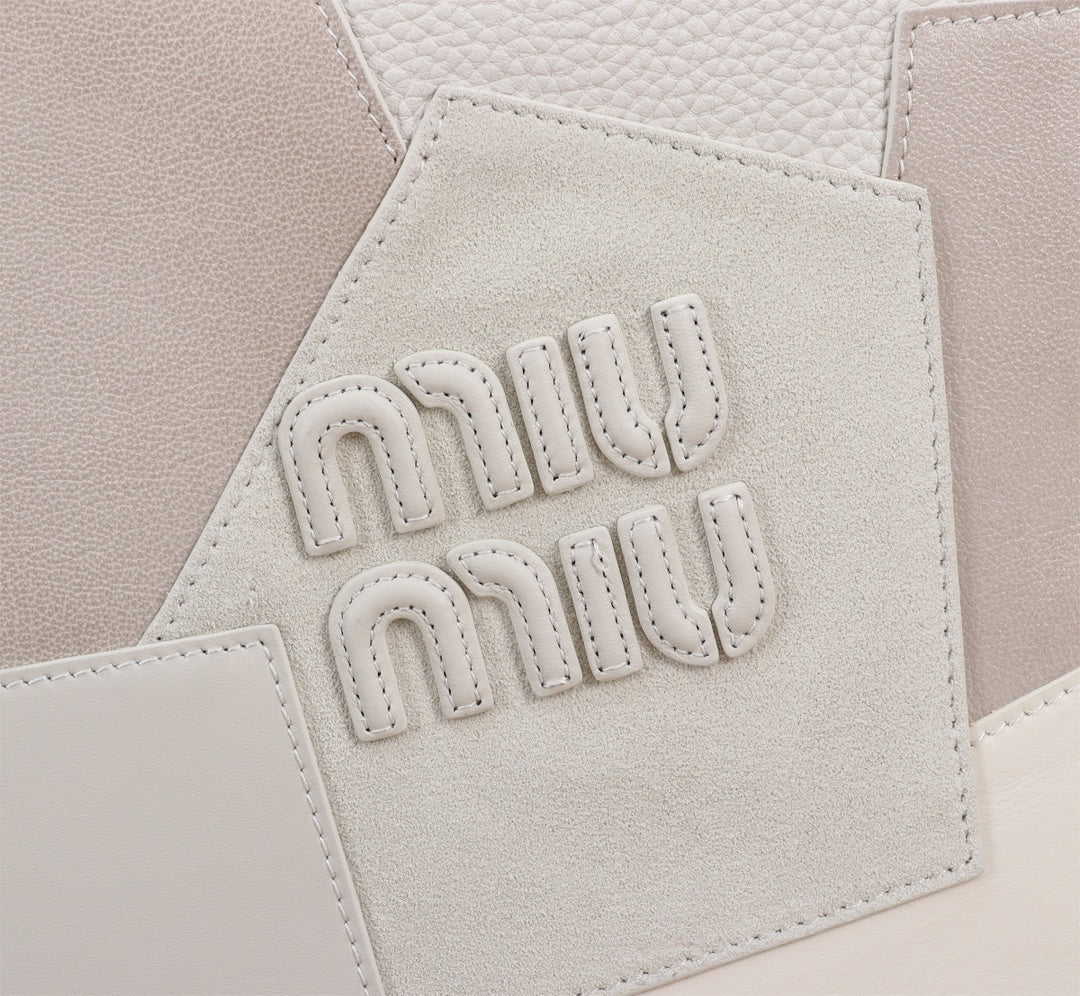 bolsa miu miu leather patchwork bag
