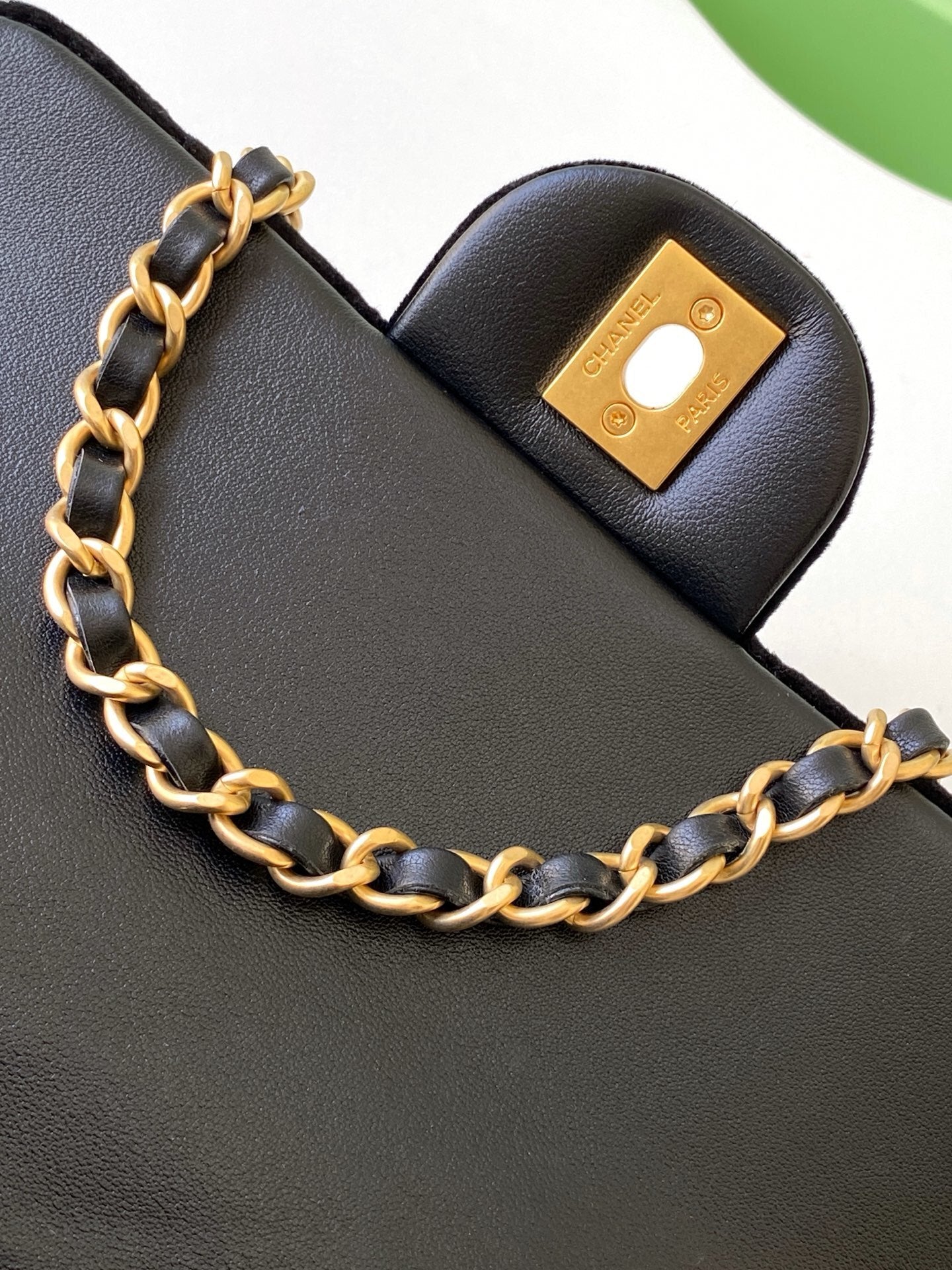 Mini Flap Bag Black Top Handle CHANEL