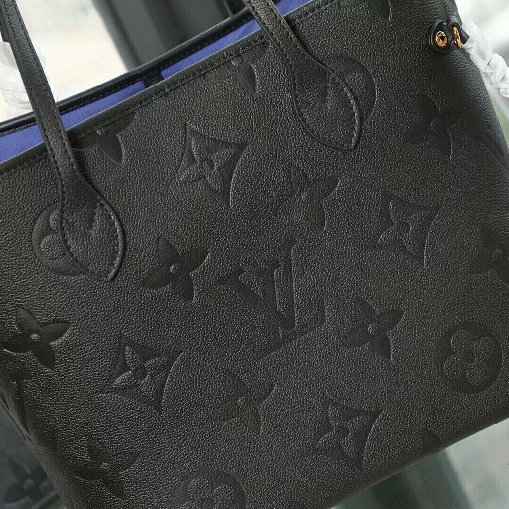 Lv Neverfull MM Empreinte Leather Black