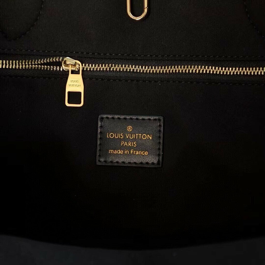 Lv Neverfull MM Monogram Empriente Cream/Black