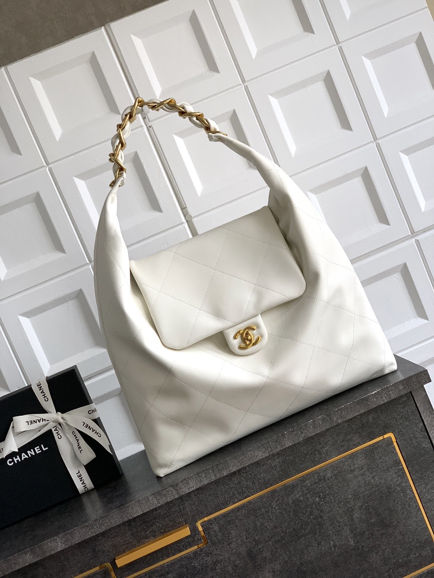 Chanel  Maxi Hobo  Bag