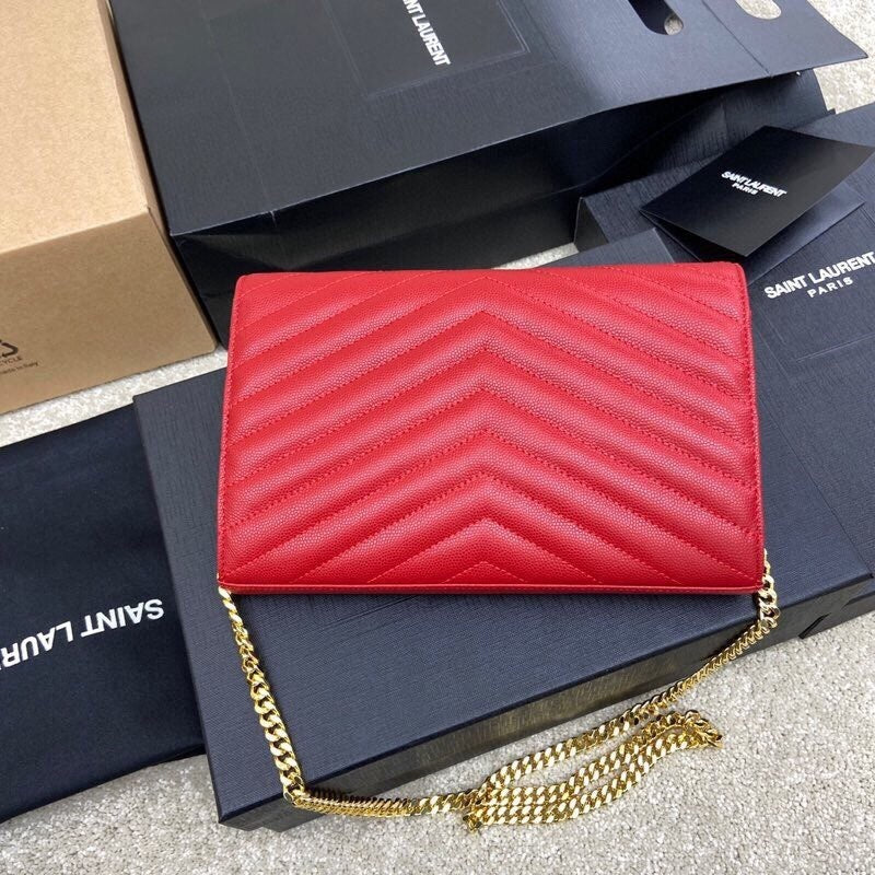 Saint Laurent Should Bag red
