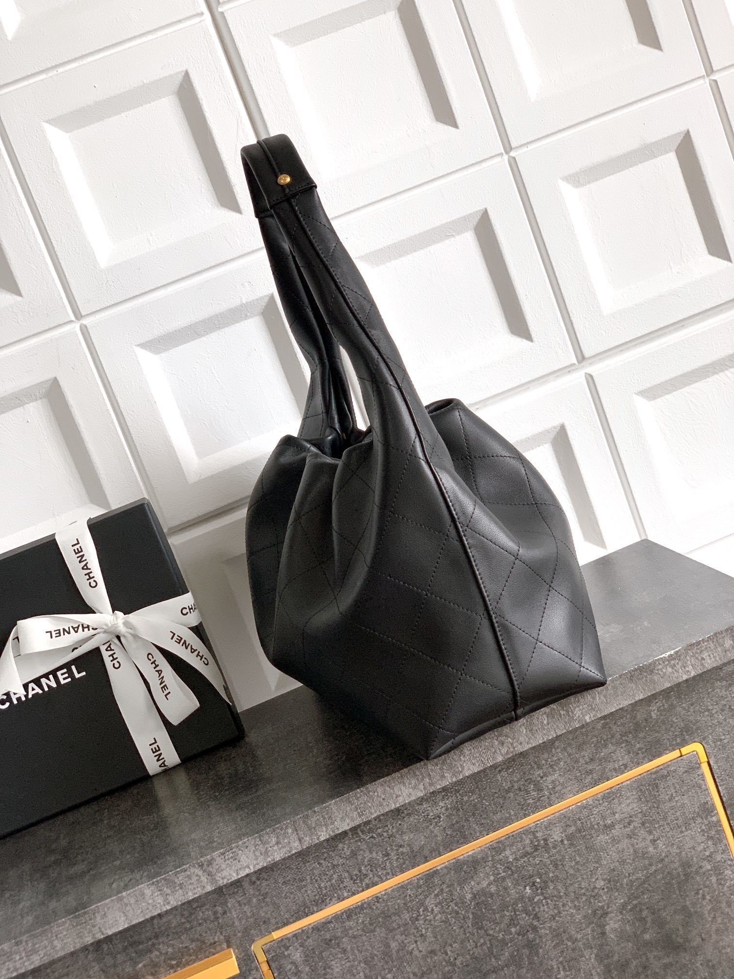 Chanel Hobo Maxi Bag Black