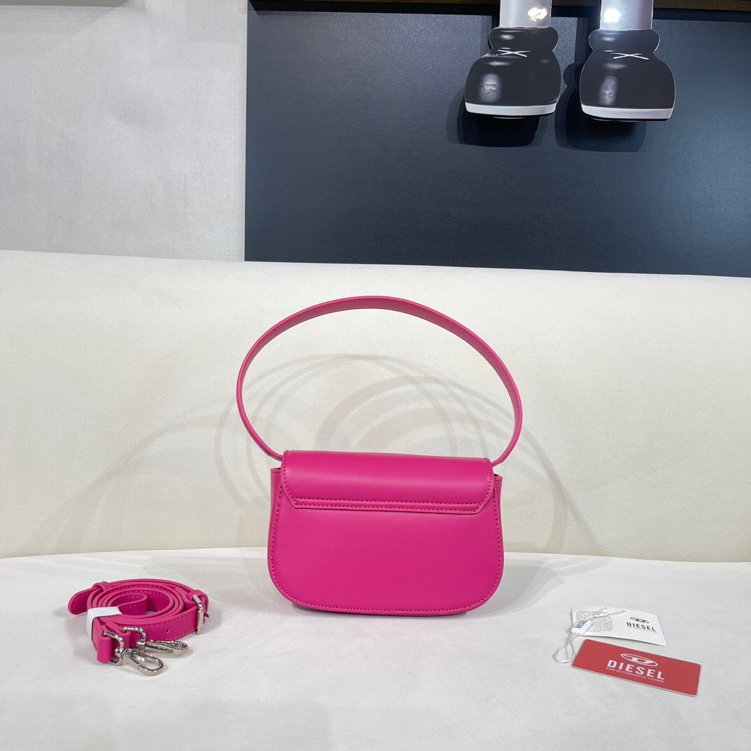 Diesel 1DR Shoulder Bag Nappa Leather pink