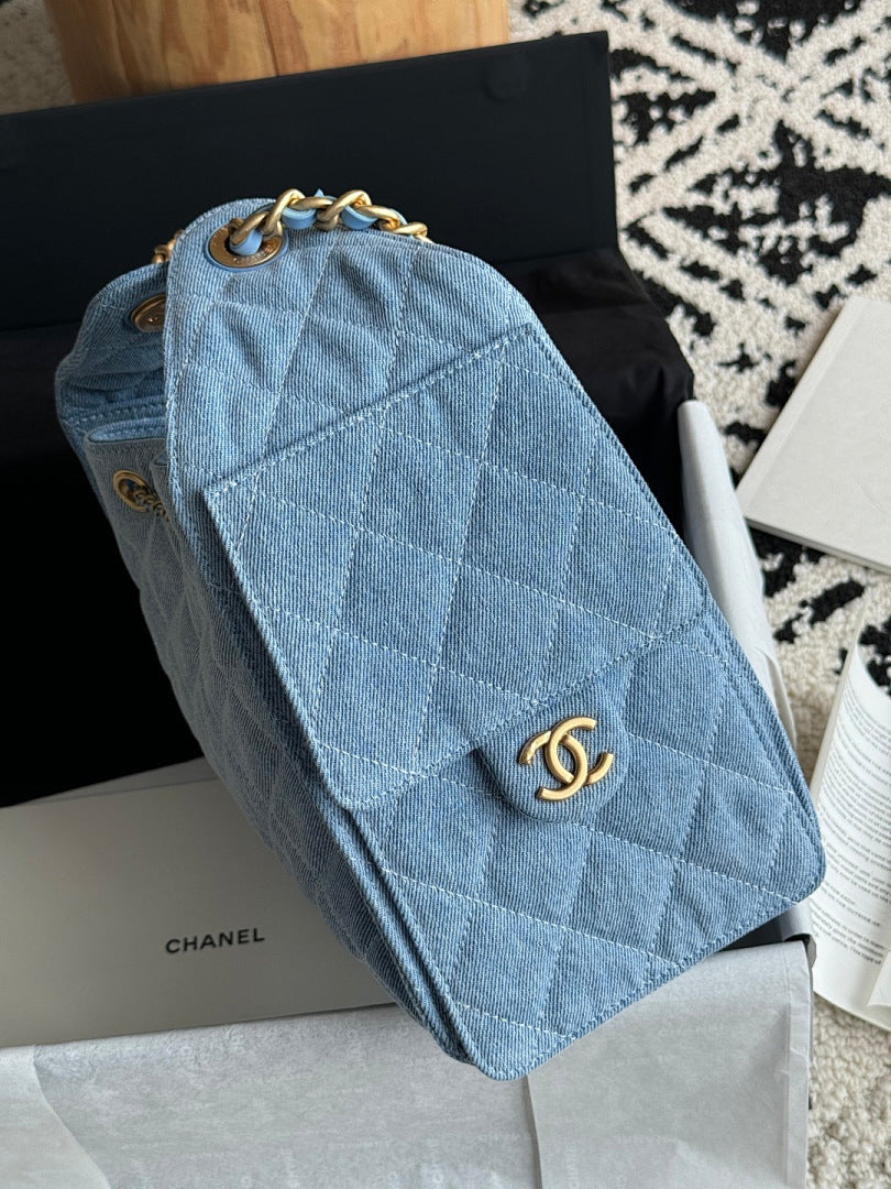 Bolsa Hobo  Chanel 25 Denim