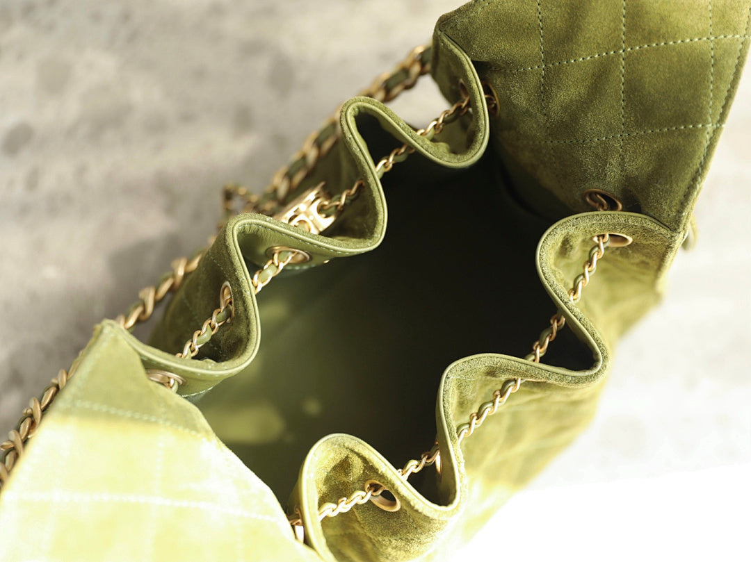 Bolsa Hobo  Chanel 25 Green