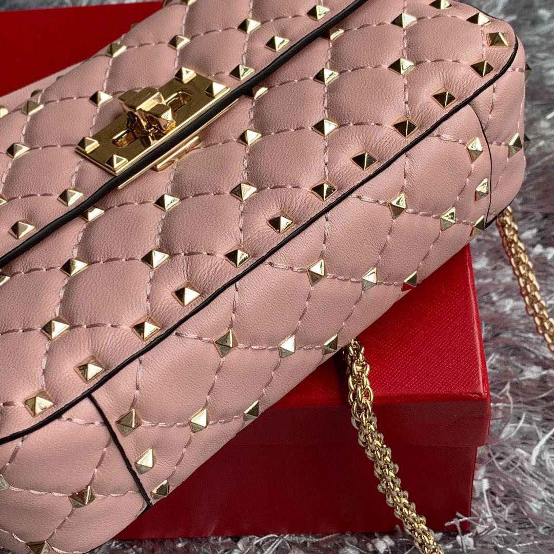 Valentino Garavani Bolsa matelassê Rose