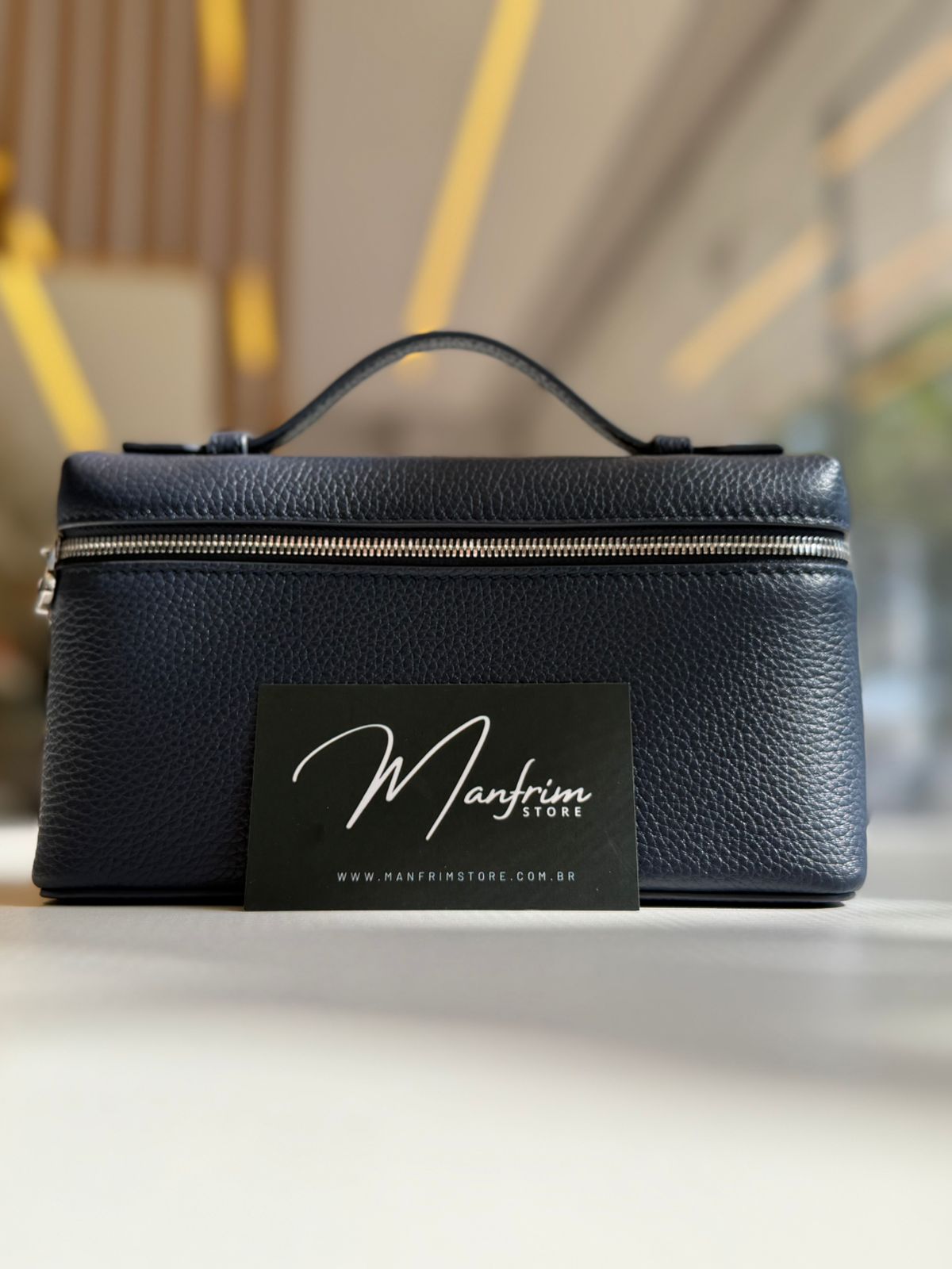 Loro Piana L19 Extra Pocket Pouch Blue