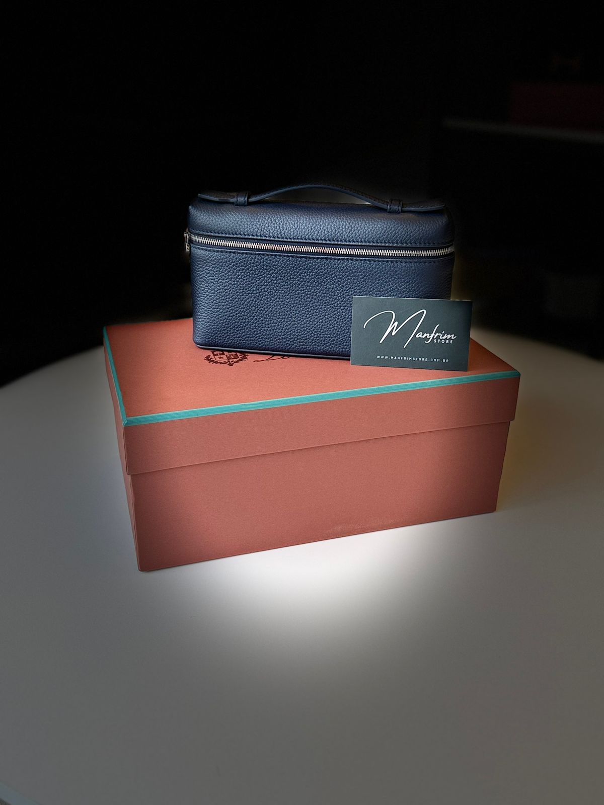 Loro Piana L19 Extra Pocket Pouch Blue
