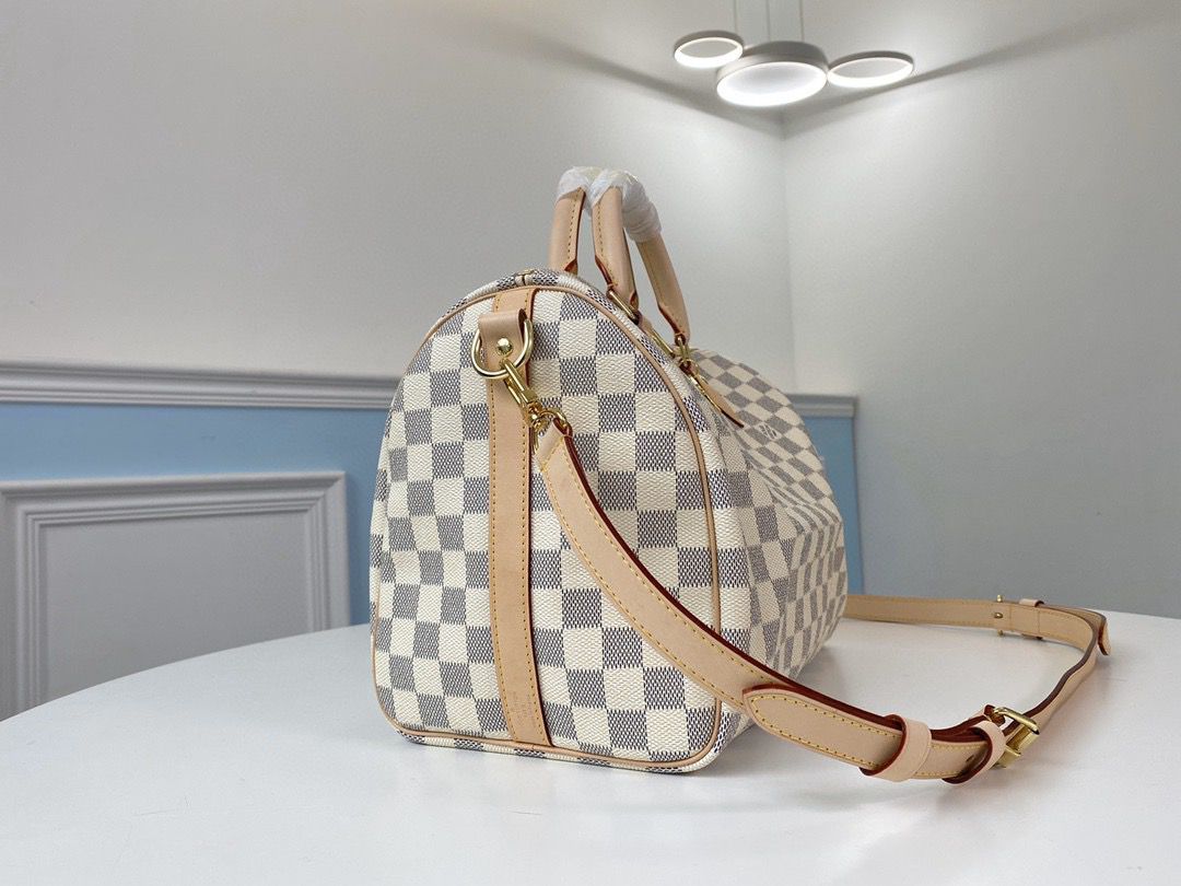 Lv Speedy Bandoulière 30 Damier Azur