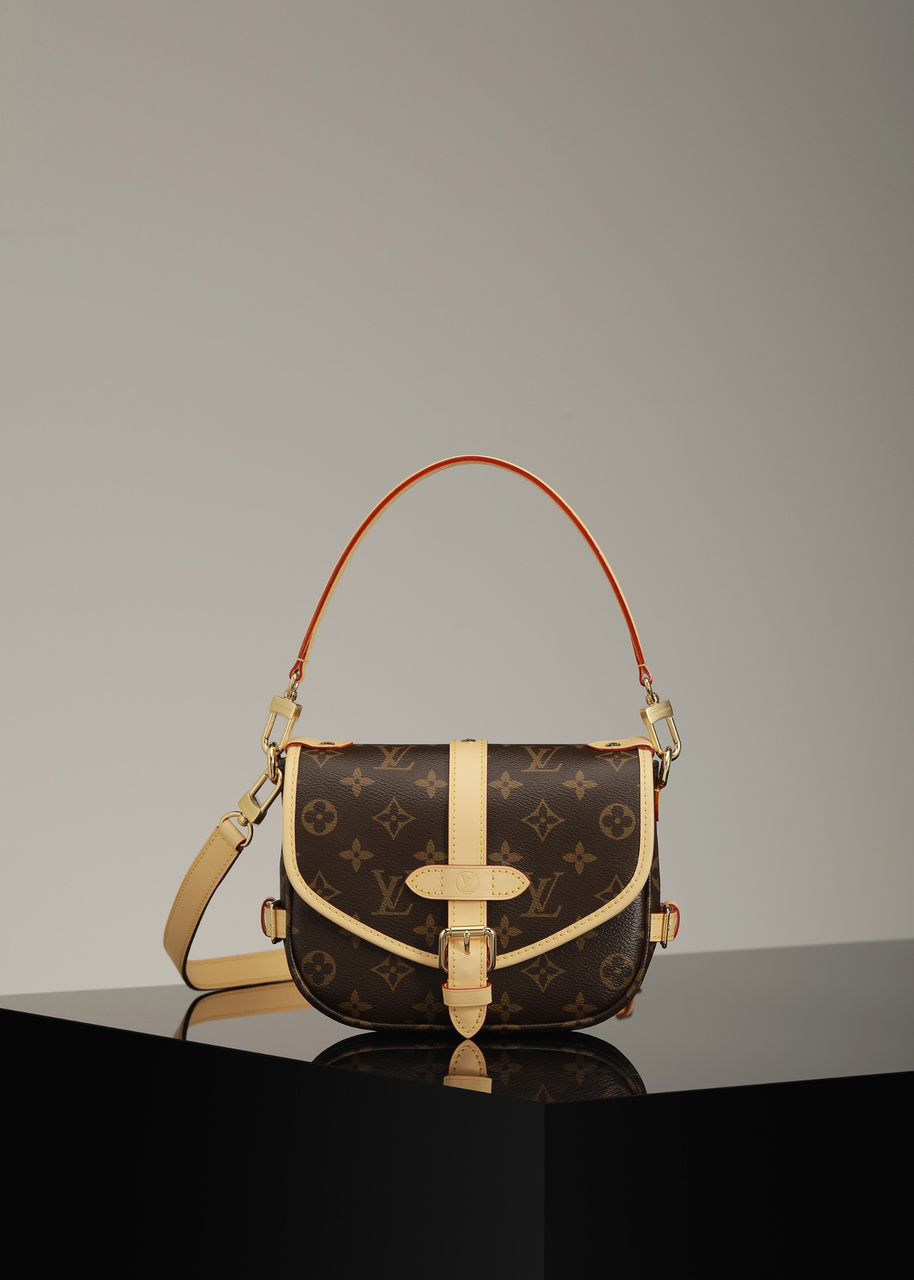 Bolsa Saumur BB Monogram Brown