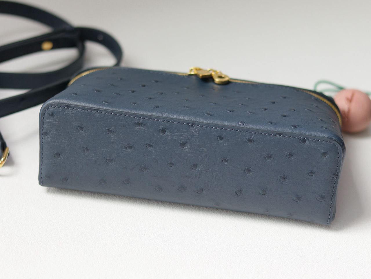 Loro Piana L19 Extra Pocket Pouch Ostritch