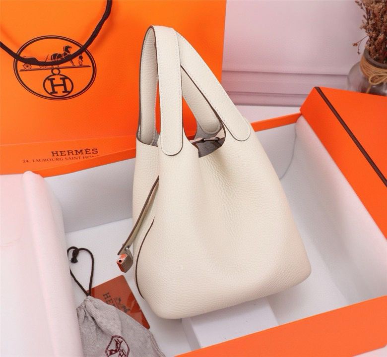 Bolsa Hermes Picotin 18 White