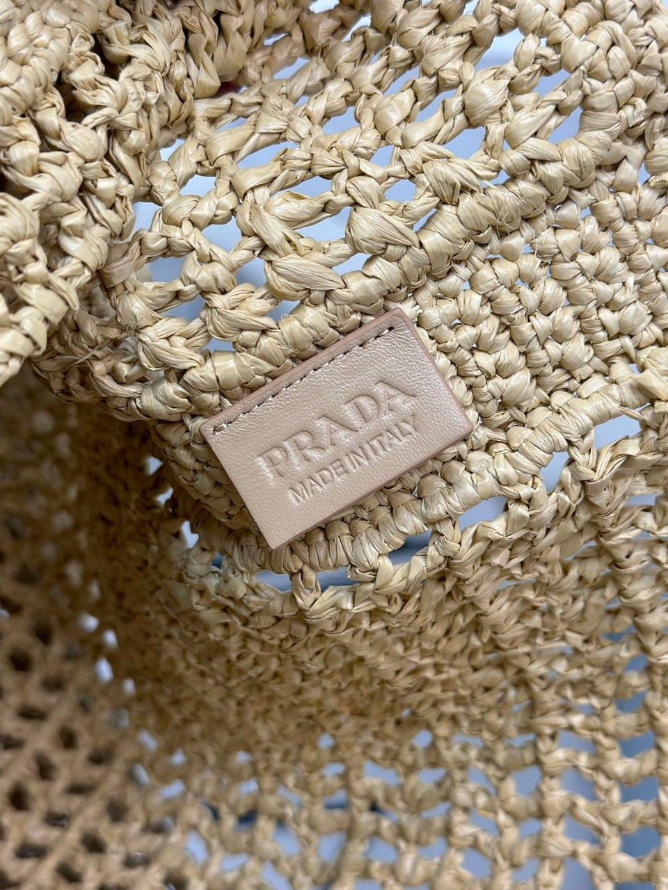 Prada Raffia Tote Bag