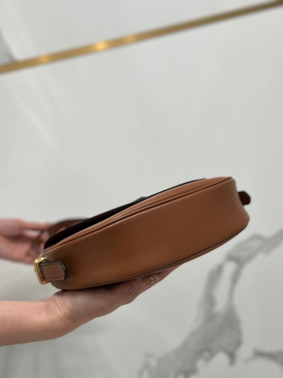 Prada Arqué Leather Shoulder Bag