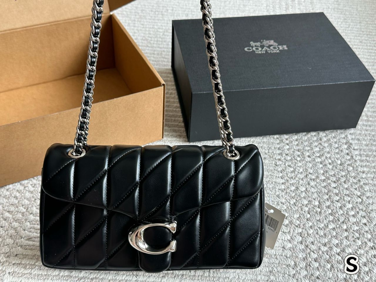 Coach Tabby Black Silver