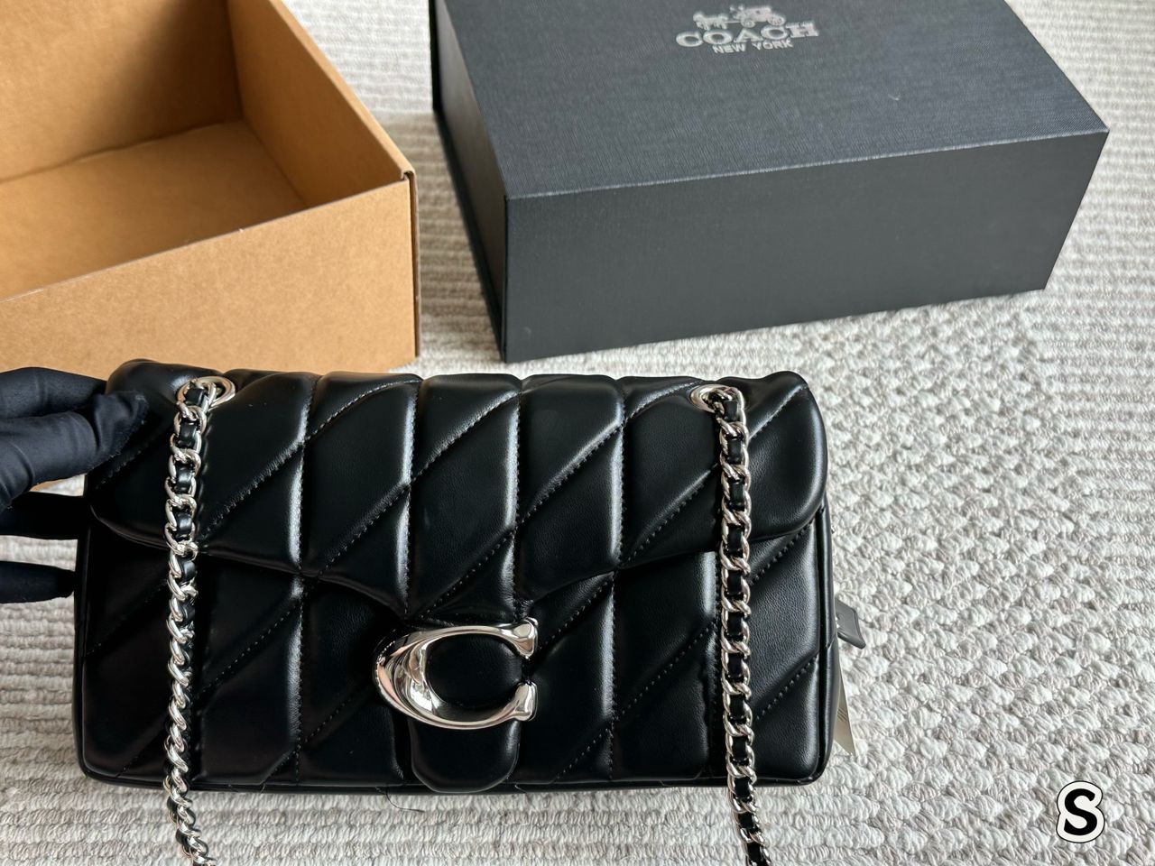 Coach Tabby Black Silver