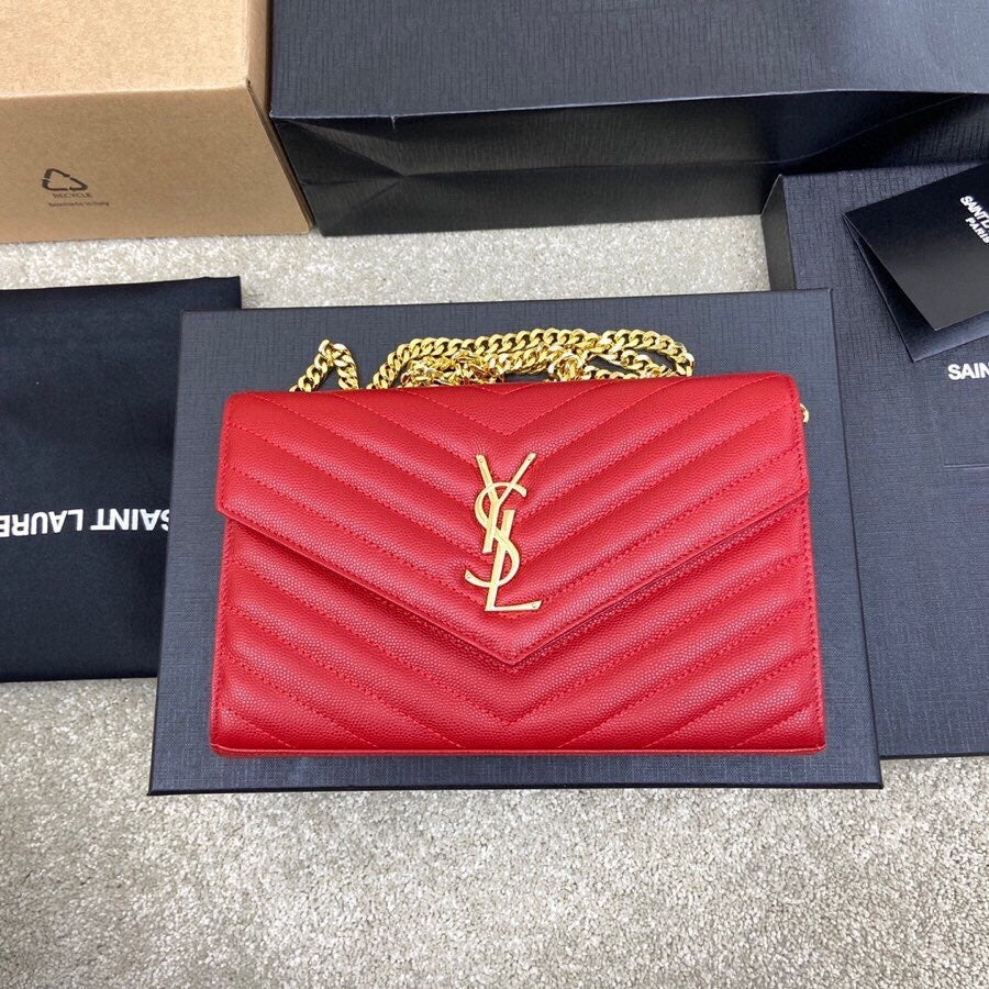 Saint Laurent Should Bag red
