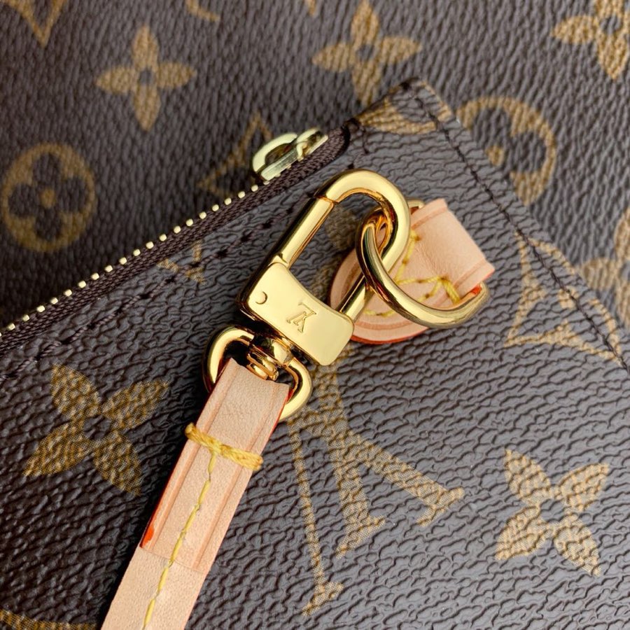 Lv Neverfull Inside Out MM Brown and Beige