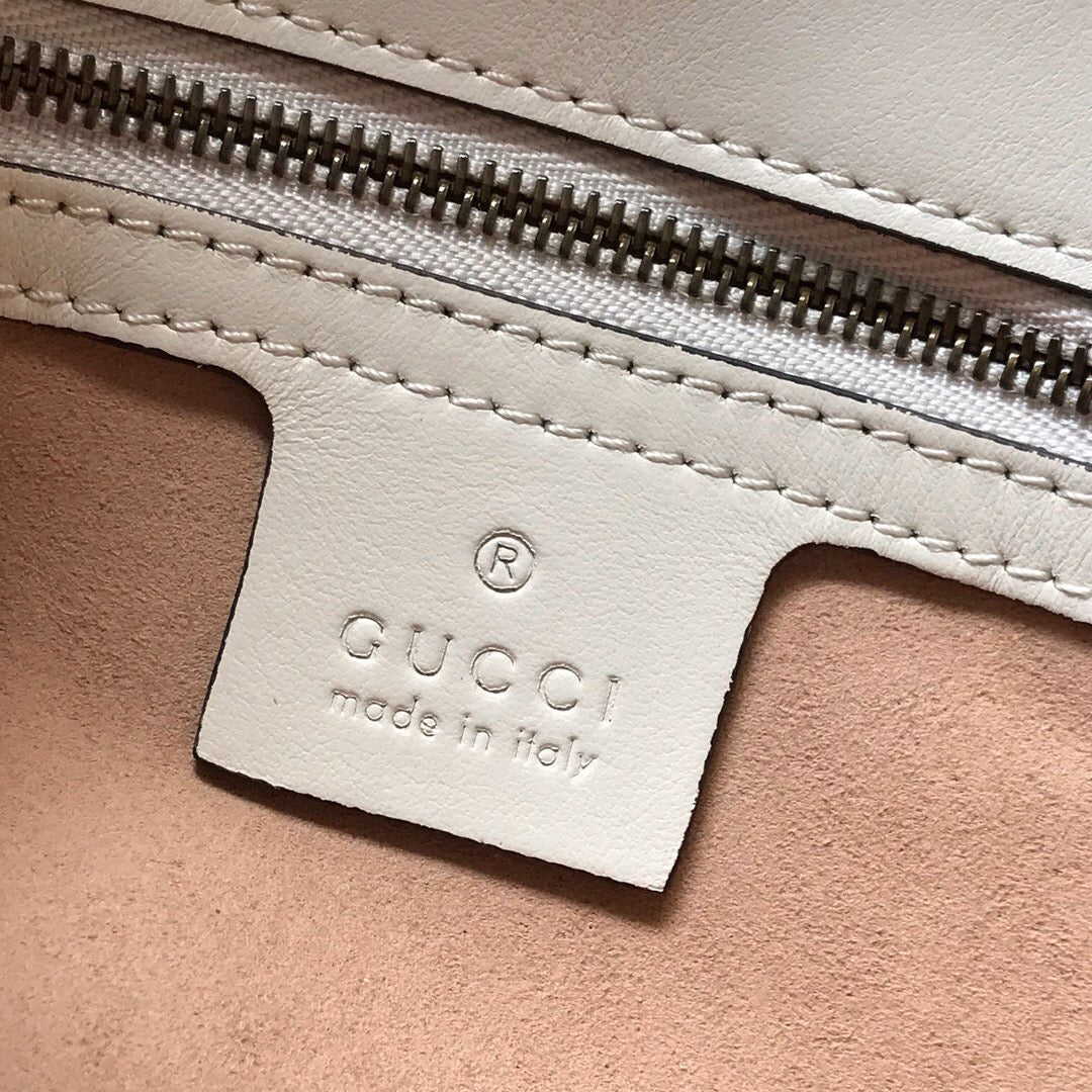 Gucci GG Marmont Small Matelasse Bag White